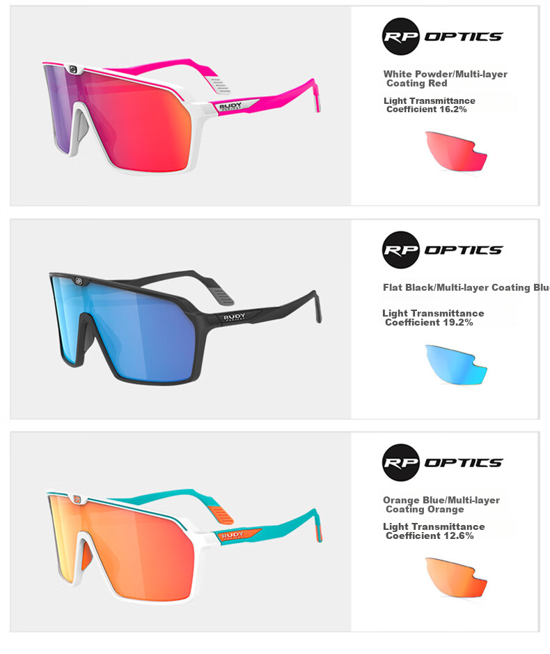 RUDY PROJECT Cycling Glasses, Windproof Sports Bicycle Sunglasses, Outdoor Sunglasses for Men And Women, SPINSHIELD 12