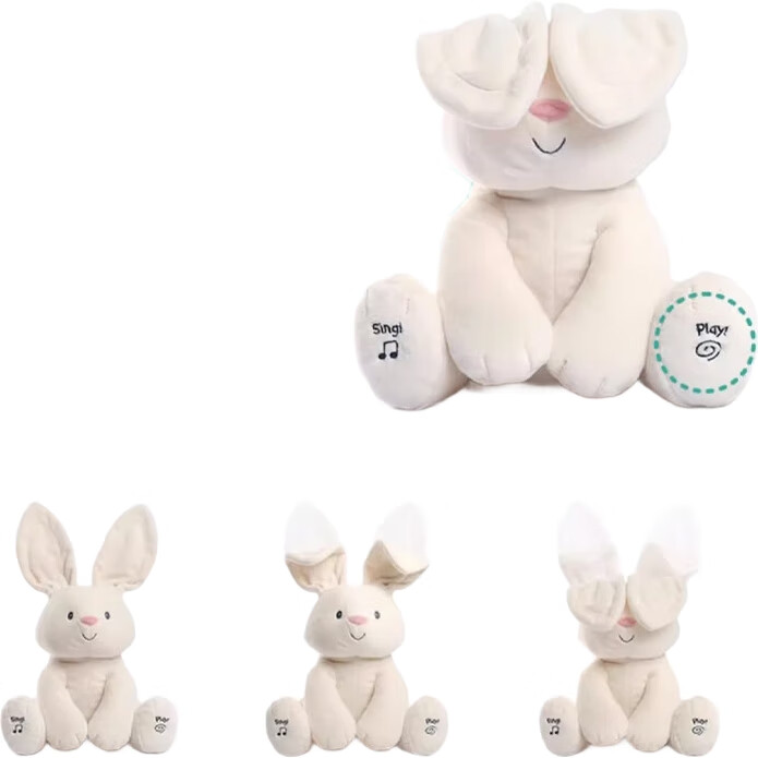Плюшевая игрушка Gund Rabbit Hide-And, музыкальная, детская, для малышей, подарок на Новый год