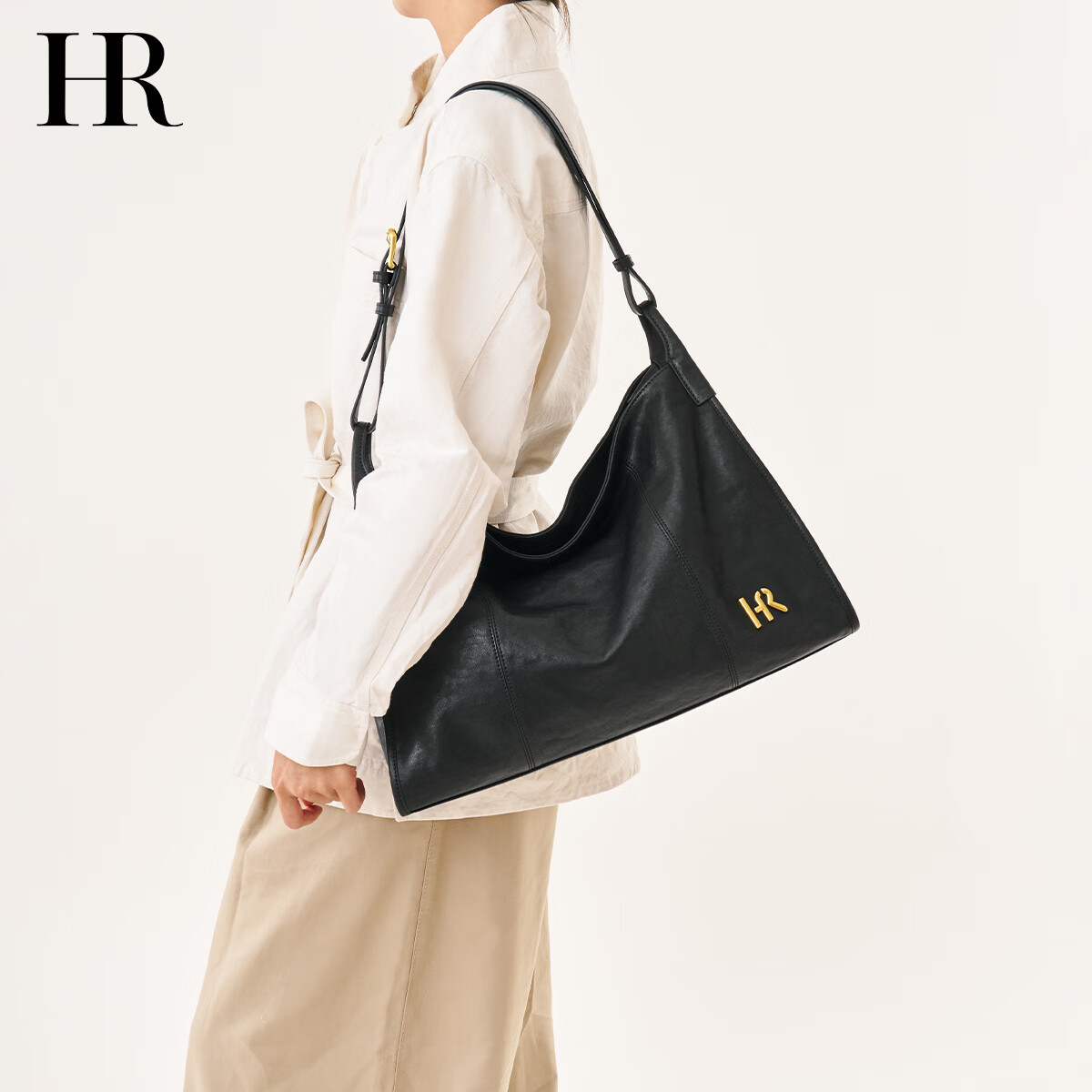HR Handbag, Women's Large Capacity Shoulder Crossbody Bag, HOBO Bag, Vegetable Tanned Cowhide Tote Bag, Birthday Gift