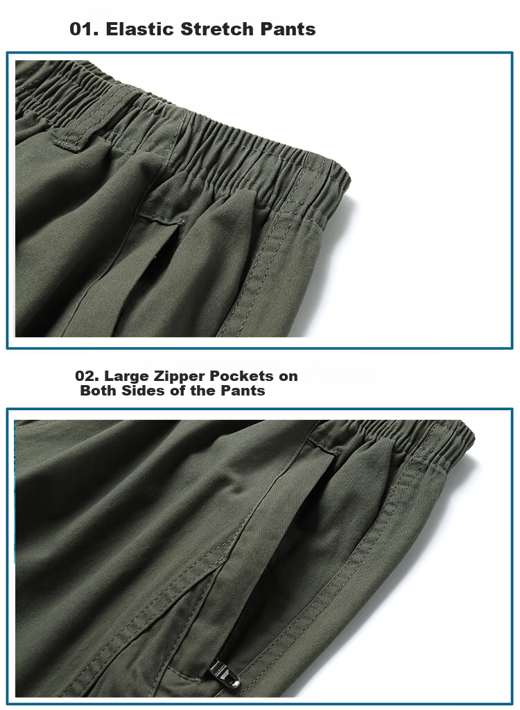RED DRAGONFLY Men's Shorts, Summer Simple And Fashionable, Pure Cotton Workwear, Comfortable Breathable Versatile, Seven-Eighth Length Sports Men's Shorts 9