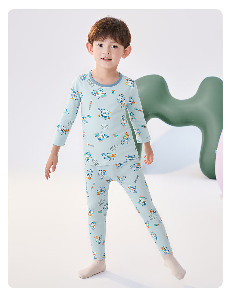 BALABALA Baby Autumn Underwear Set Boys Girls Sleepwear Toddler Printed Cute 209325169203 5