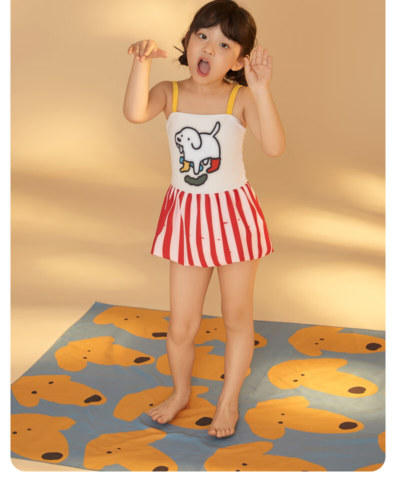 Adoreswim Girls' One-Piece Swimsuit Dress Style, Spaghetti Strap Swimwear, Toddler And Young Girl Swimwear 8