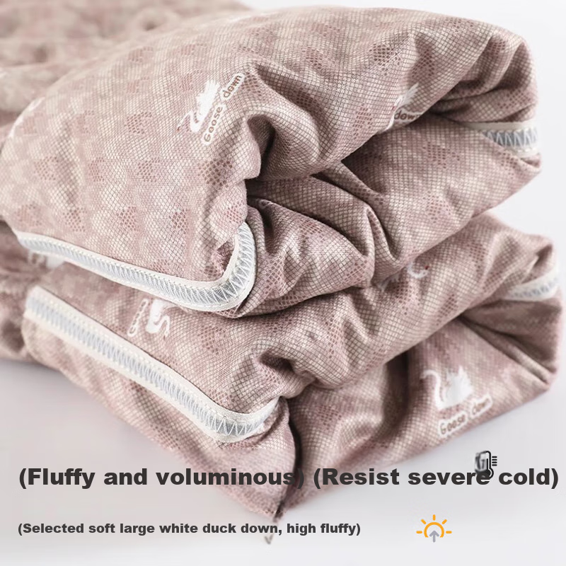Langsha Women's Inner Fleece-Lined Pants for Winter, Non-Bulging, Thickened, Lightweight, Cold-Resistant, Warm White Duck Down Inner Lining Thermal Underwear