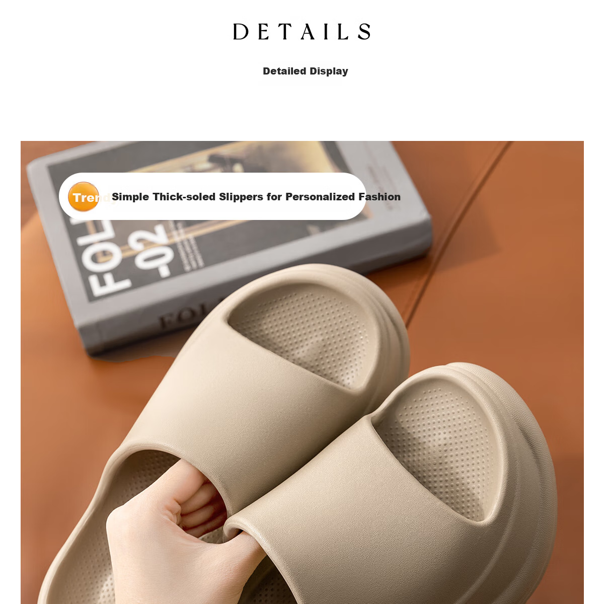TZLDN Thick-Soled Heightening Heel Slippers for Women, Outdoor Wear, 2026 Summer New Style, High Aesthetic EVA Squishy Feeling Women's Sandals 3