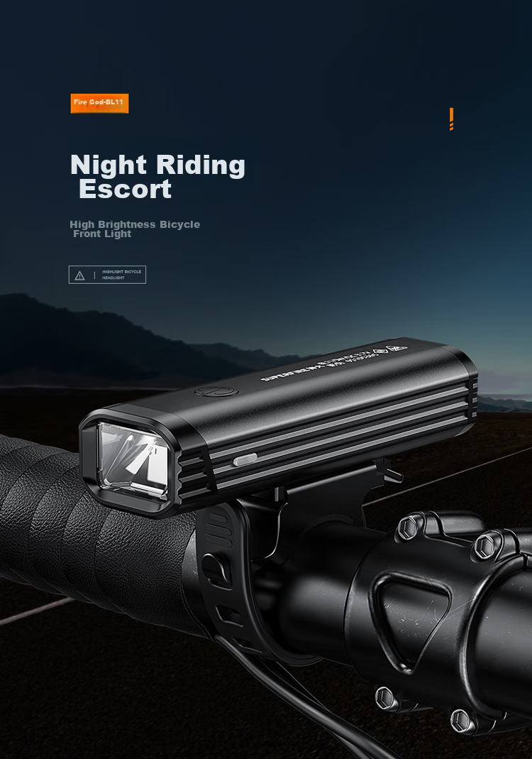SupFire German Standard Bicycle Front Light, Night Riding Mountain Bike Road Bike, Night Cycling High Beam Flashlight, Rechargeable Cycling Equipment Accessories 2