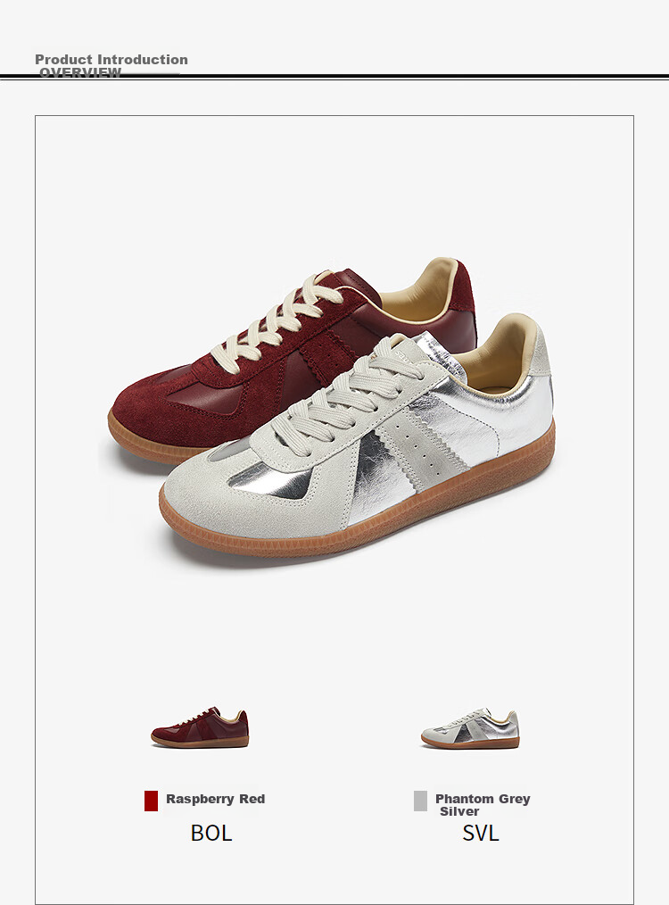 Le Saunda [Jiu Nian Bing Cha] Retro Low-Top Sneakers for Sports Training And Casual Wear 5T26801, Phantom Gray Silver SVL 35 4