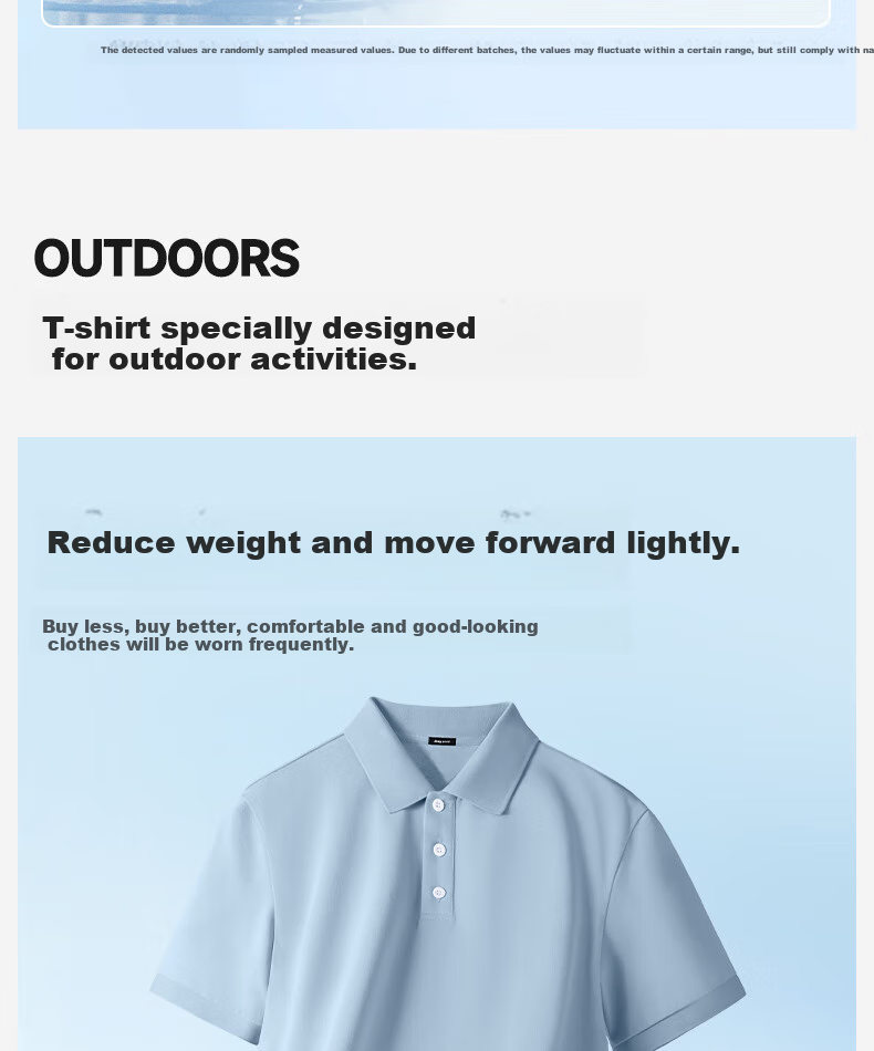 JEEP SPIRIT Polo Shirt for Men, Summer Casual Simple Versatile Short-Sleeve Collared T-Shirt Top, Khaki, L 5