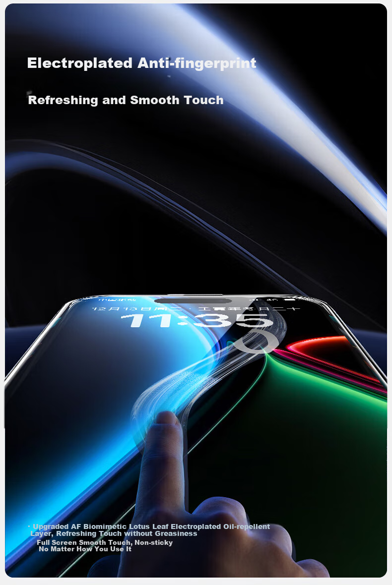 BASEUS AR Corning Film [2.2m SGS Performance Drop-Resistant] Tempered Glass Screen Protector for Apple 16/15, IPhone 16/15 Protective Film, High-Definition Clear Film with Dust-Free Installatio 9