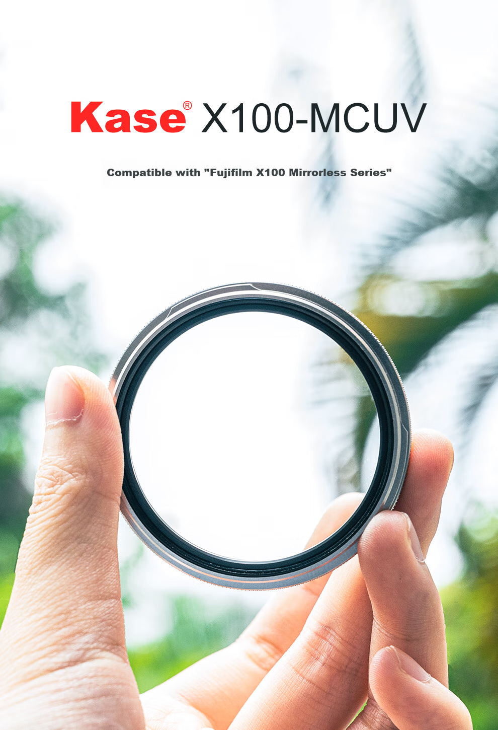 Kase Fuji X100v Filter, MCUV Lens, Multi-Layer Coated Protective Filter, for X100Vi X100V X100F X100T X1, Dust-Proof Protective Lens (Silver) 1
