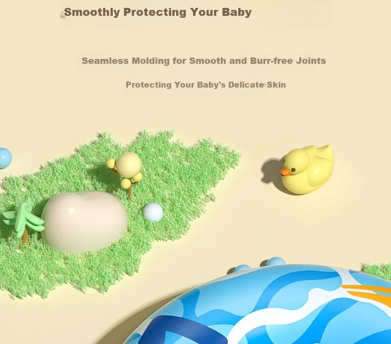 Li-Ning Swimming Ring, Thickened Anti-Rollover Design for Children Over 3 Years Old, Life-Saving Ring, Kids' Water Equipment, Floating Aid 20