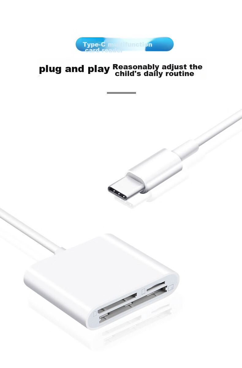 LinkStone Type-C Multi-Function Three-In Card Reader, High-Speed Reading And Writing for Type-C, Supports TF/SD/CF And Other Phone Cards And Camera Cards 5