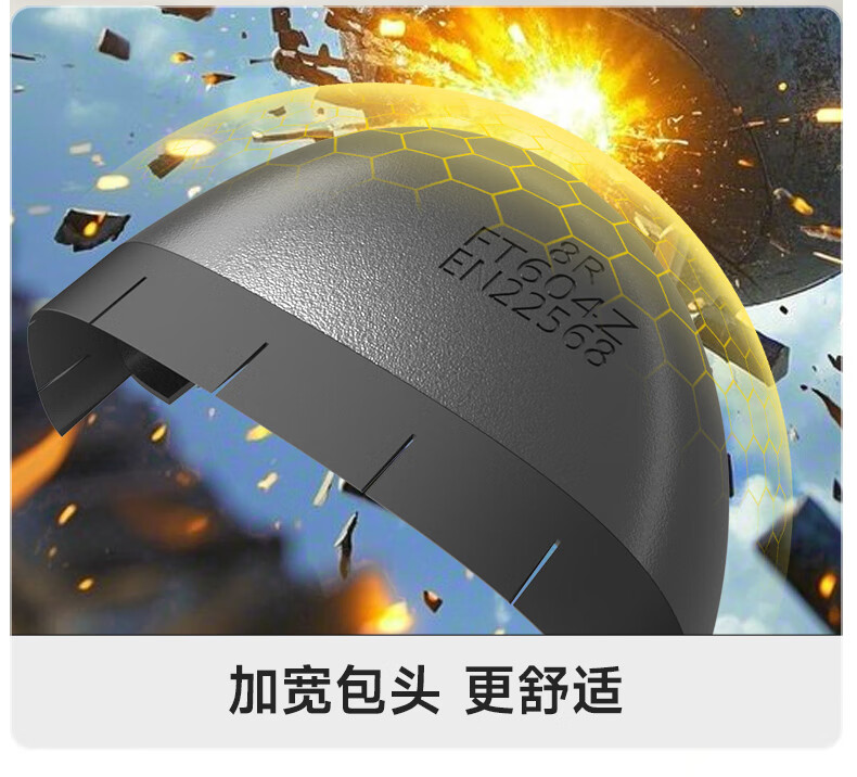 JUNBU Safety Shoes for Men, Summer Breathable Insulated Anti-Smashing Anti-Puncture Electrician Comfortable Safe Work Shoes 5023BKVT 40 1