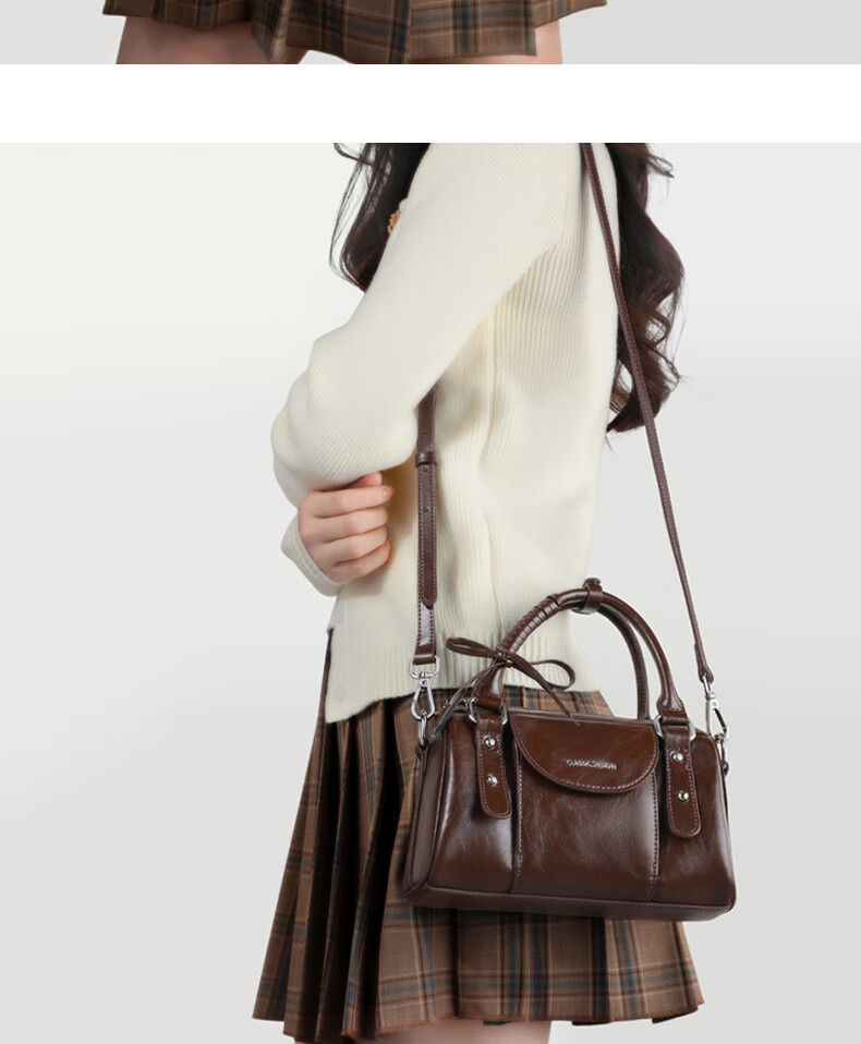 Aiqinghai Women's Handbag, Cowhide Crossbody Bag, Commuter Tote Bag, Luxury Brand, Practical Birthday And Mother's Day Gift for Mom 2