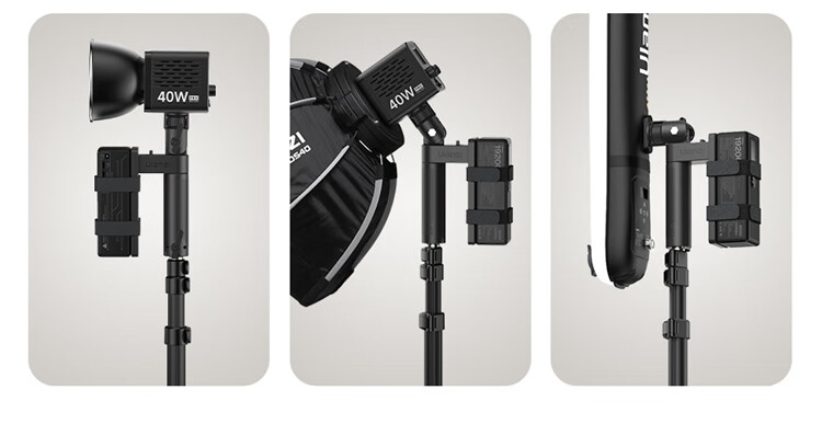 Ulanzi LA06 Portable Power Bank External Light Handle Bracket Fill Light Stand Photography Light Flashlight Accessory 6