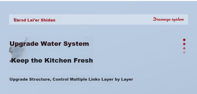 Larsd Kitchen Sink Drain Pipe, Kitchen Drainage Set, Double Sink Drainage Pipe Accessories for Washbasin And Sink 9227 6
