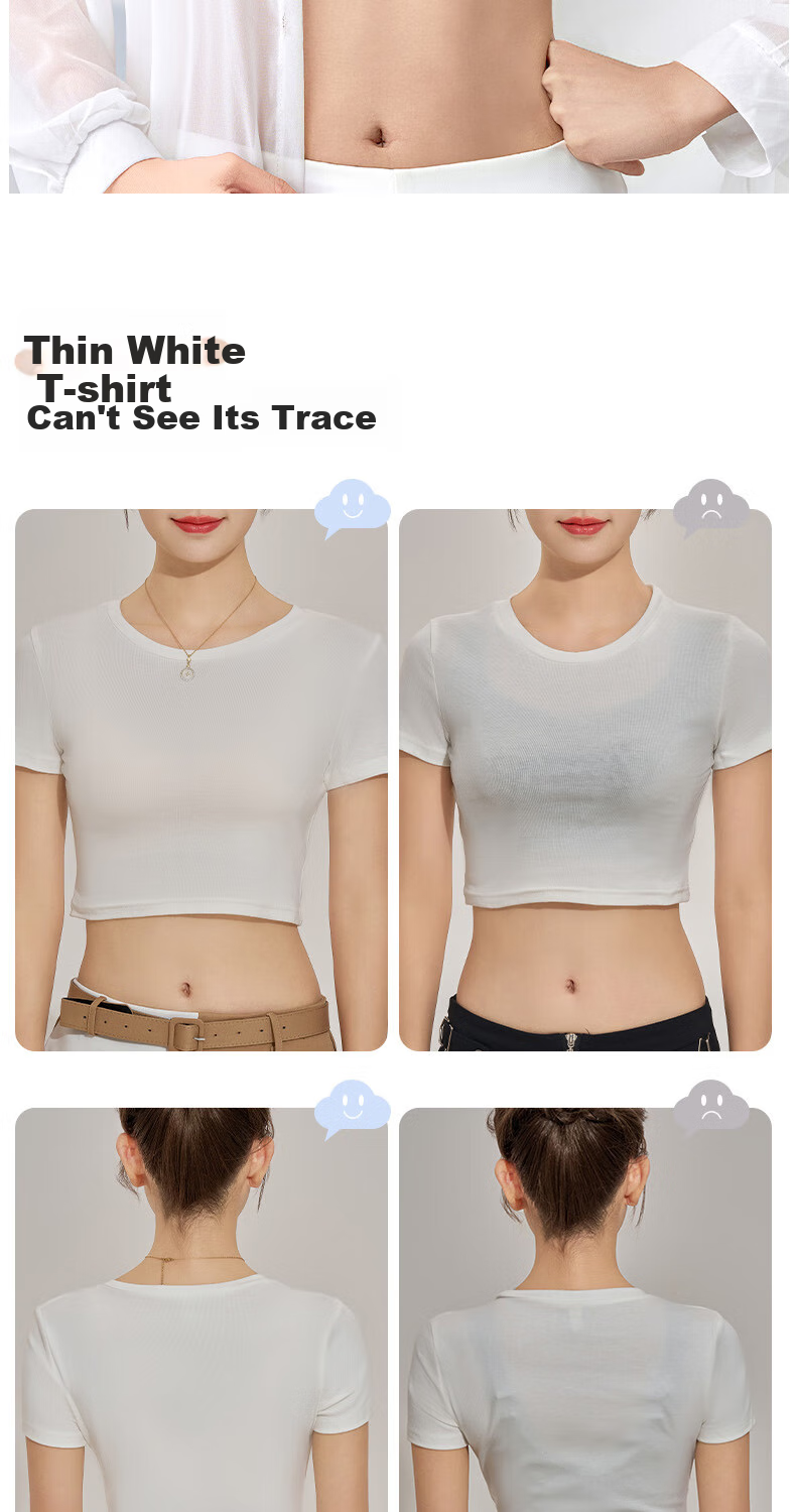 MiiOW Seamless Foundation [No Size] Bra, Non-See Through Invisible Underwear, Lift And Beautiful Back, Nude Skin Color, Thin for Spring And Summer 5