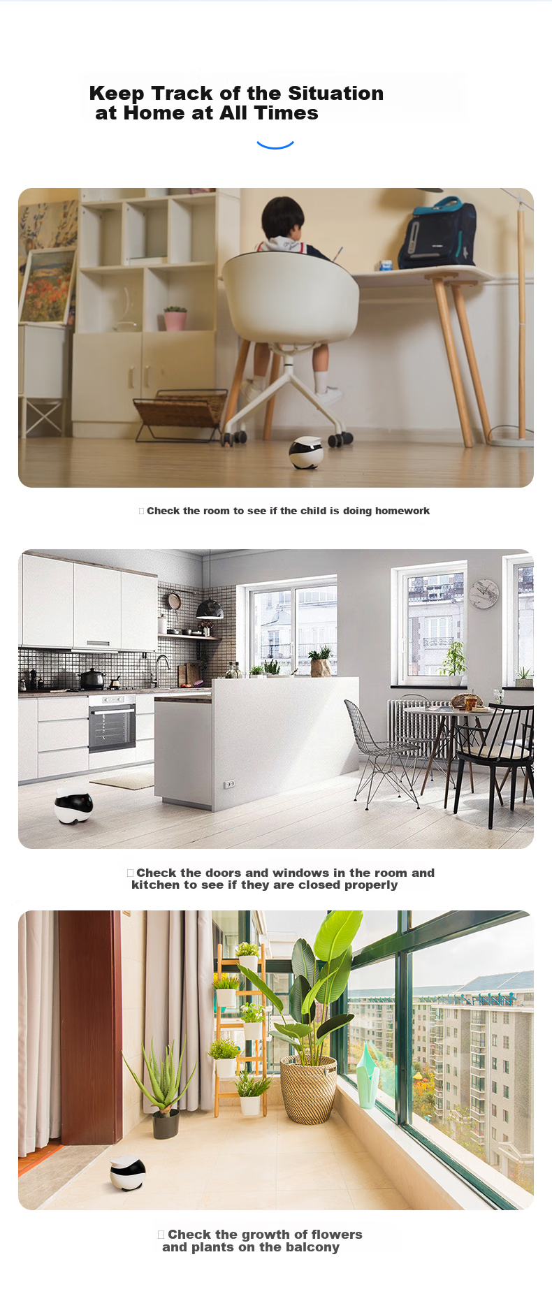 Enabot EBO SE Whole-House Mobile Surveillance Camera, EBO Intelligent Remote Elderly Child AI Companion Pet Monitoring Robot 14