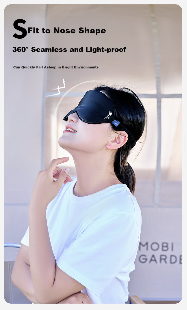 MOBIGARDEN Jinglv Sleep Mask for Adults, Eye Mask to Help with Sleep And Relieve Eye Fatigue, for Men And Women, NX25683001, Cherry Blossom Pink 4