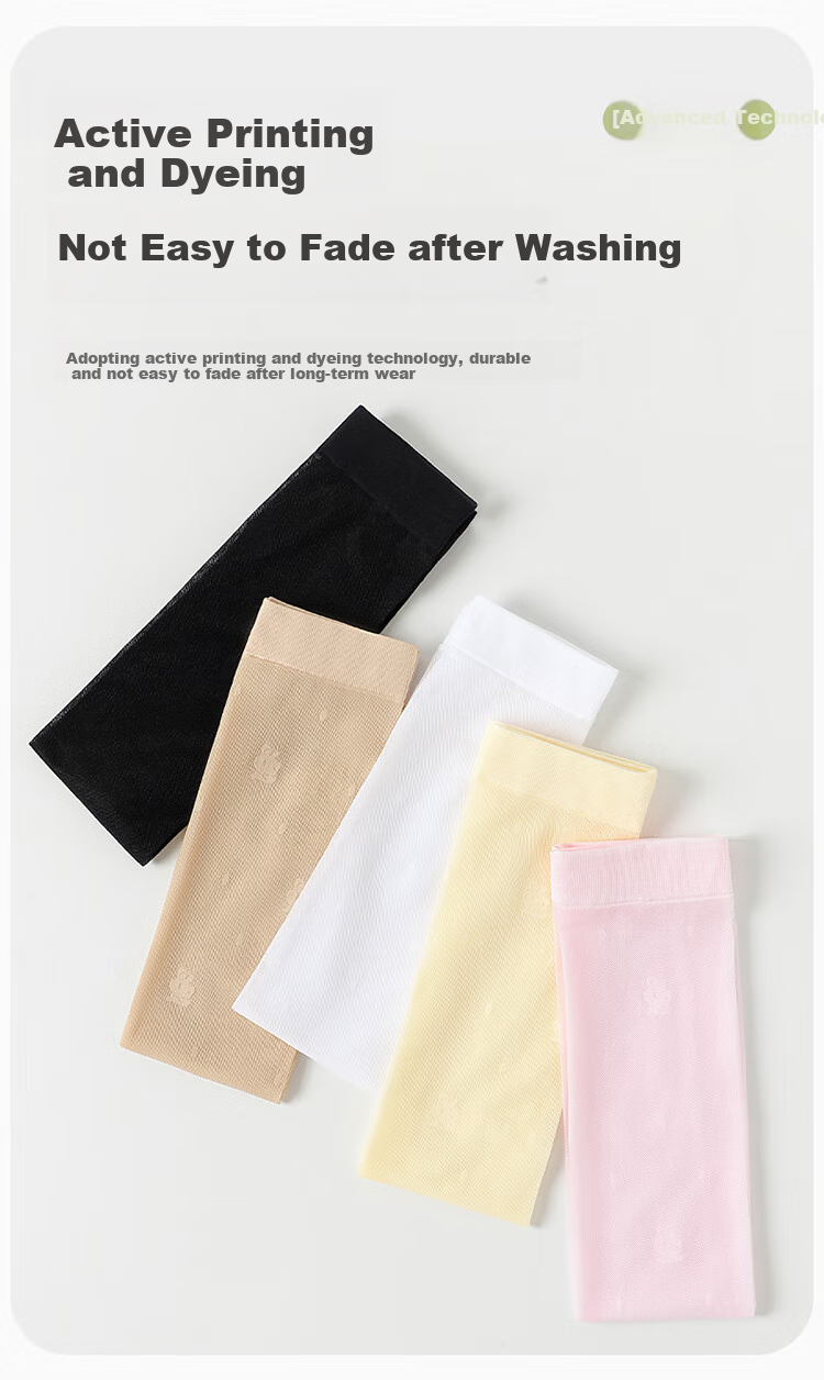 MiiOW Children's Over-Knee Socks, Girls' Summer Ultra-Thin Long Socks, Baby Girls' Mesh Half-Socks, White, 3 Pairs 3