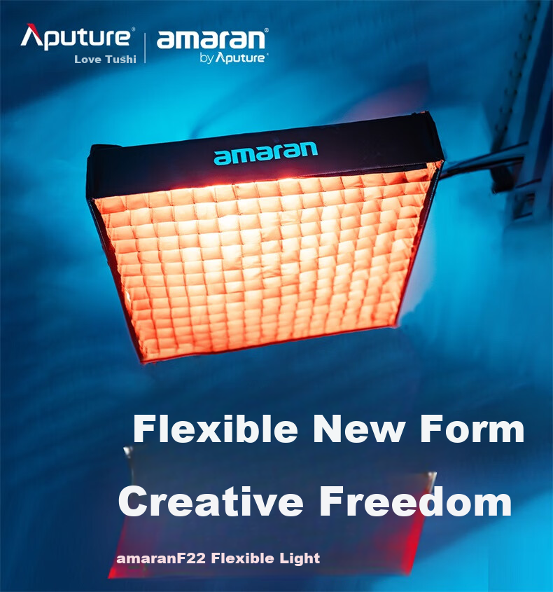 Aputure F22c Roll-Up Light, Live Streaming Fill Light, Photography And Videography Outdoor Studio Light, Professional Photography Light, Flexible Foldable Full-Color Fill Light 1