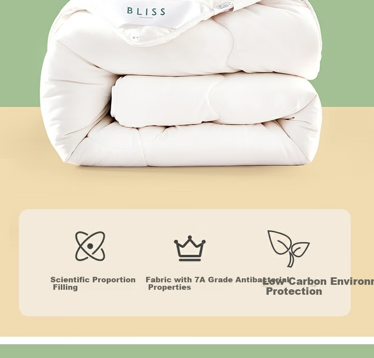 Bailisi Comforter, All-Season Soybean Fiber Quilt, Spring And Autumn Duvet, Four-Season Comforter, Approximately 4.87 Ji 12