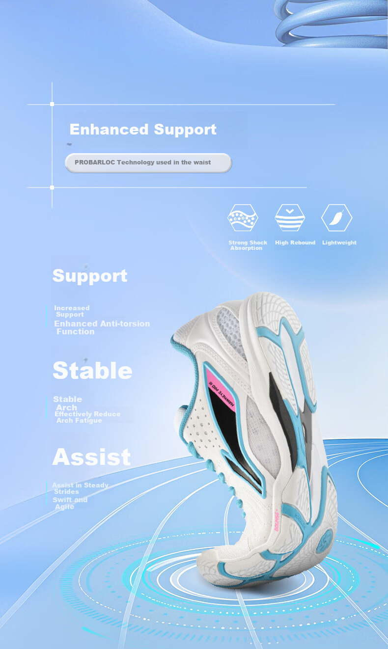 Li-Ning Table Tennis Shoes Eagle Eye 3.0 PRO Breathable Wear-Resistant Non-Slip Sports Shoes for Men And Women, Competition Training Shoes, Size 43 4