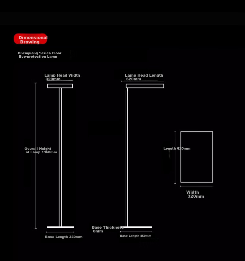 Mulinsenzhaoming Standing Eye Protection Desk Lamp, Full Spectrum Light Beads, Children's Study Floor Lamp, Voice-Controlled Model 32