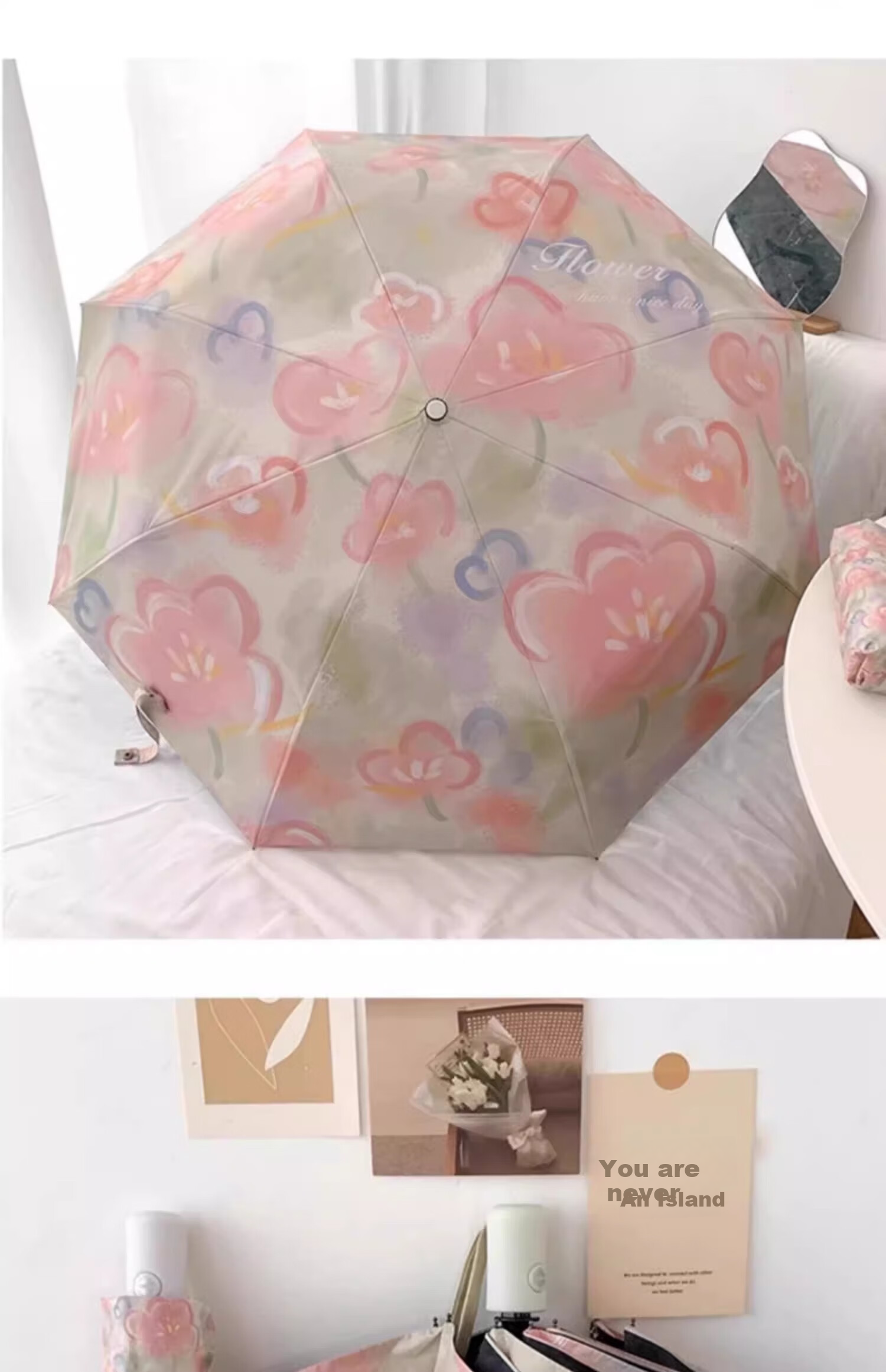 BAHAINIAO Sun Umbrella, Automatic for Both Rain And Shine, Heat-Resistant Rain Umbrella, Sunshade, Convenient UV Protection, Foldable, Automatic 8