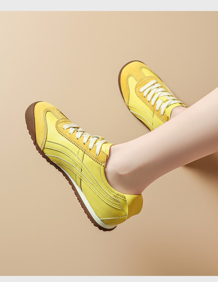 ZHR Dexun Women's Shoes, 2026 New Style White Sneakers for Women, Lightweight Flat-Bottomed Sports Shoes, BT102PP, Beige And Black, Size 35 16