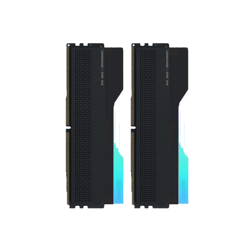 Gloway 32GB (16GB X 2) DDR5 8000 Desktop Memory Module, Longwu RGB Light Bar, Hynix A-Die CL36, Starry Black, AI Computer Accessory Upgrade