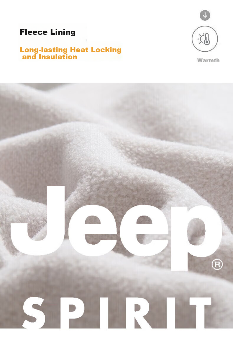 JEEP SPIRIT Unisex Single-Layer Outdoor Windproof, Warm And Cold-Resistant Jacket, Hiking Coat 7