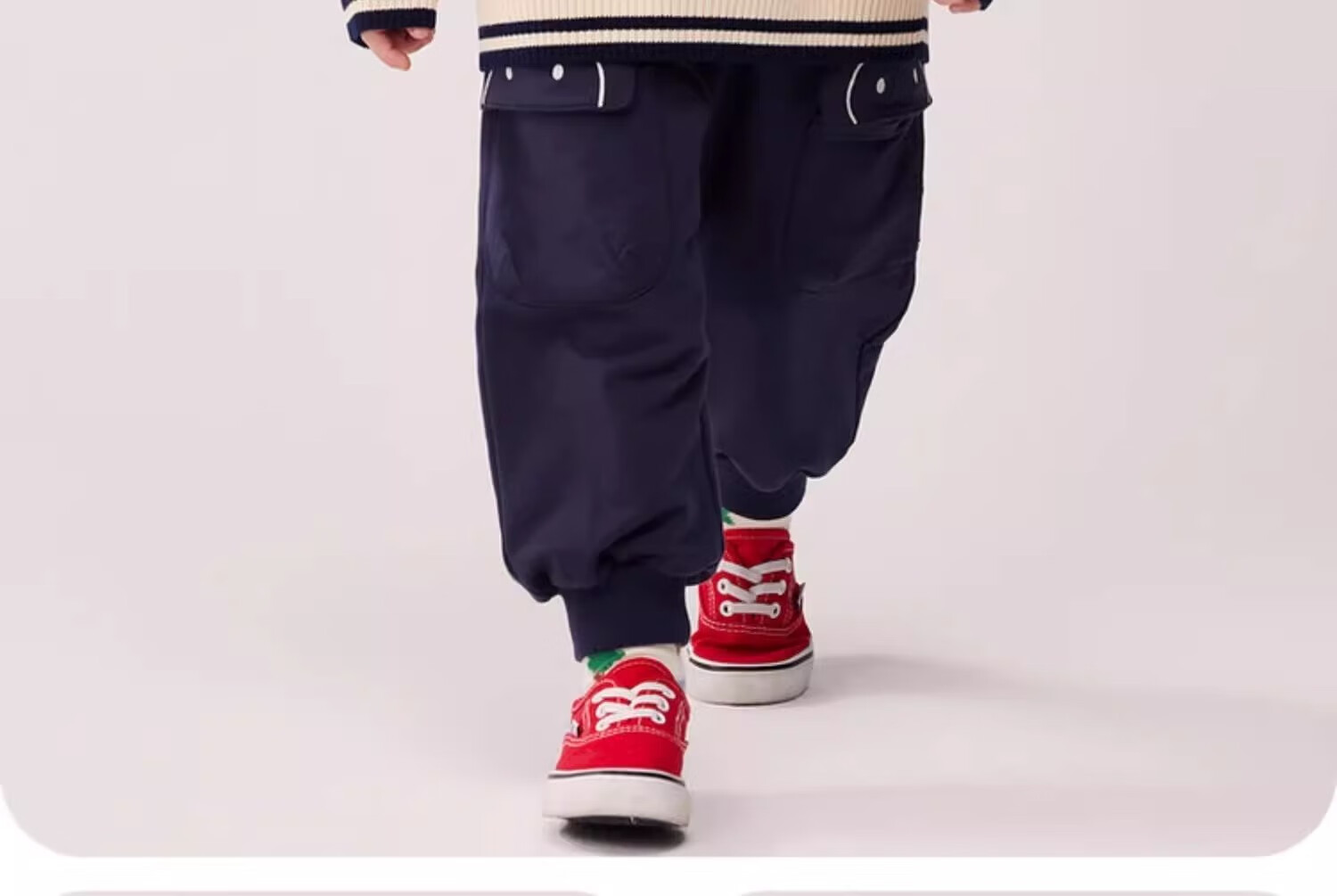 Allo&lugh Alu and Ru Unisex Kids Knit Pullover Sweater Set Knitwear College Style Navy Blue 140 8