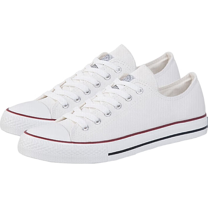 Warrior Classic Low-Top Canvas Shoes for Men And Women, Spring And Autumn Sneakers, Casual Shoes, Running Shoes for Couples, Sports Shoes, 391 White, Size 39