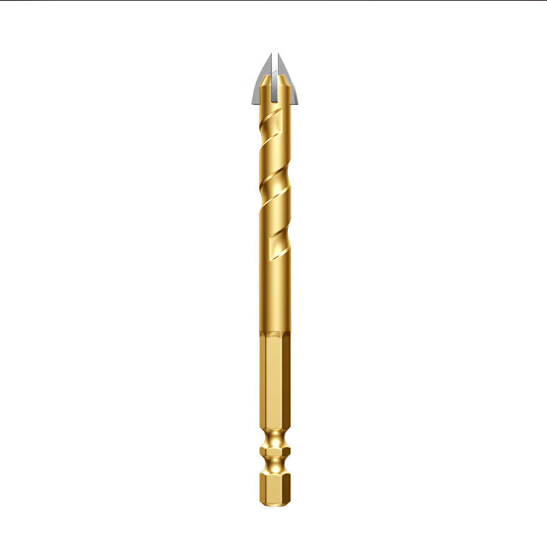 Dedong Four-Blade Cross Drill Tile Drill Bit Concrete Hole Saw High Hardness Tungsten Steel Set of 3 (6mm, 8mm, 10mm) 8