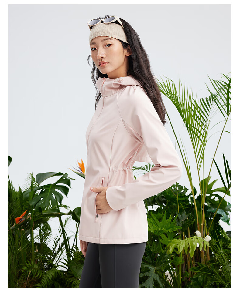 MOLY VIVI Slim Waist Soft Shell Jacket for Women, Waist-Cinching Coat, Spring And Autumn New Style, Windproof And Waterproof Outdoor Hiking Wear, Moli Weivei 24