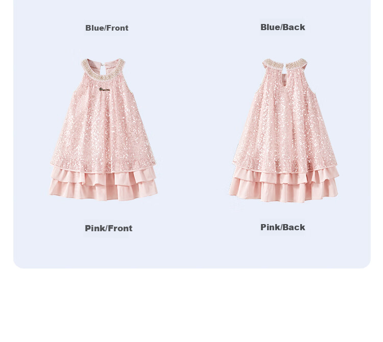 Disney Elsa Princess Dress, Girls' Summer Dress, New Style for 2026, Fashionable Children's Clothing, Baby Girl Summer Outfit 6