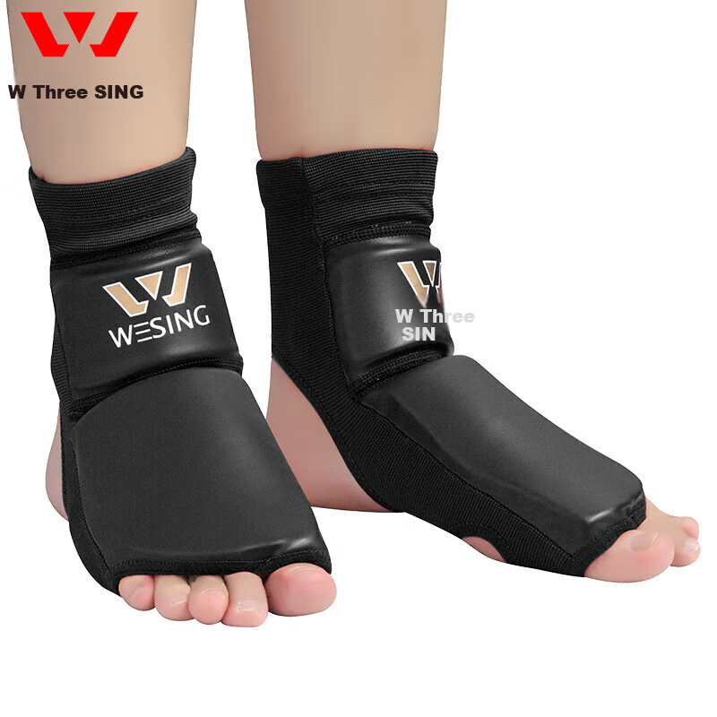 Jiurishan Foot Protector, Boxing And Kickboxing Protective Gear, Ankle Guard for Adults And Children, Training Equipment, Red, Size S