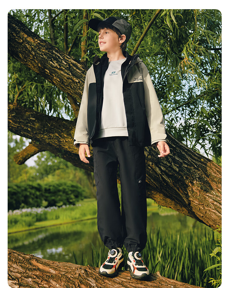 BALABALA Boys And Girls Long Pants Children's Trousers 2025 New Autumn Water-Repellent Joggers 208325108203 2
