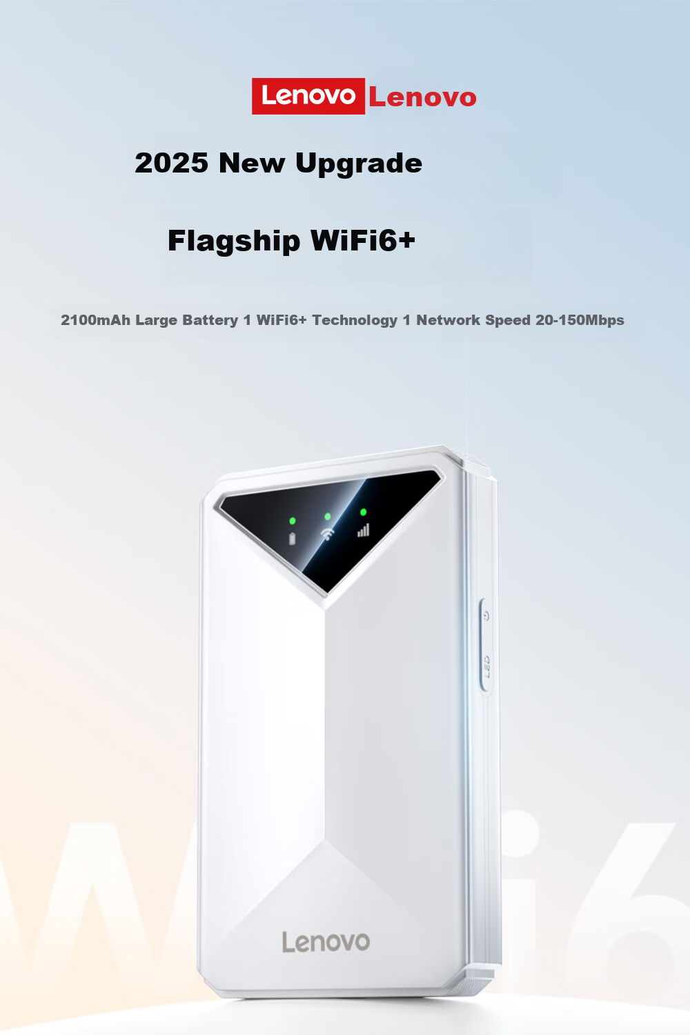 Lenovo Portable WiFi 6 5G 4G Wireless Mobile Universal Data SIM Card Unlimited Travel Network Car Router Laptop 2026 New Nationwide 3
