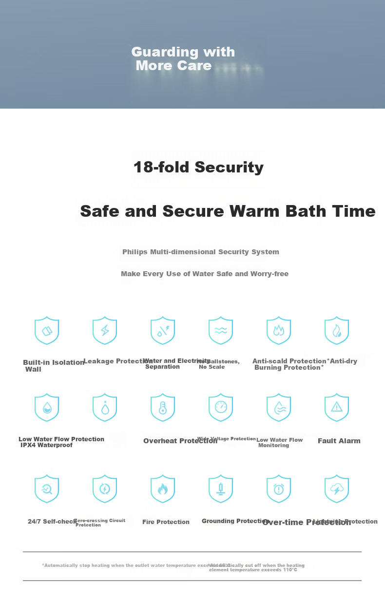 PHILIPS Instant Electric Water Heater, Colored Embossed Glass Screen, 8500W Rapid Heating, Stepless Variable Frequency, Subsidy 15%, Constant Temperature Water Servo, AWH1062/93(85HB) 8