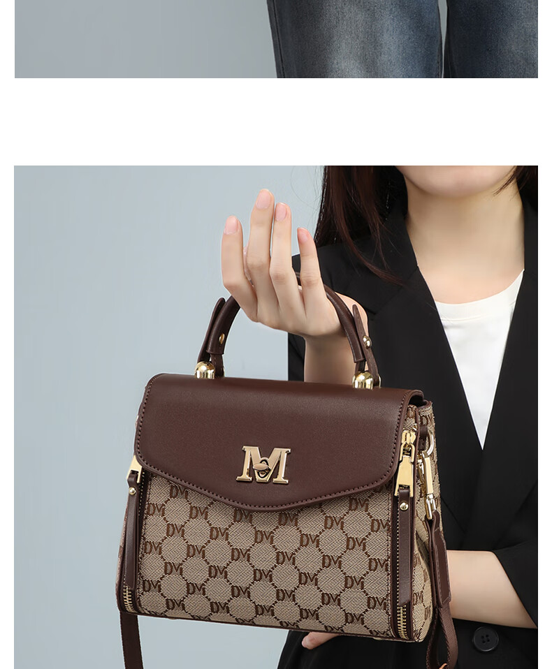 Aiqinghai Handbag, Women's Crossbody Bag, Shoulder Bag, Large Capacity, Light Luxury Brand, Birthday And Mother's Day Gift, Practical Present for Mom 4