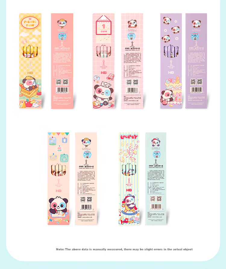 [Back to School Essential] Zhonghua Da Series Hexagonal Children's Writing Pencil, Art Drawing Student Office HB Pencil with Rainbow Eraser Tip, 6201-4 HB, 12 Pieces/box 12