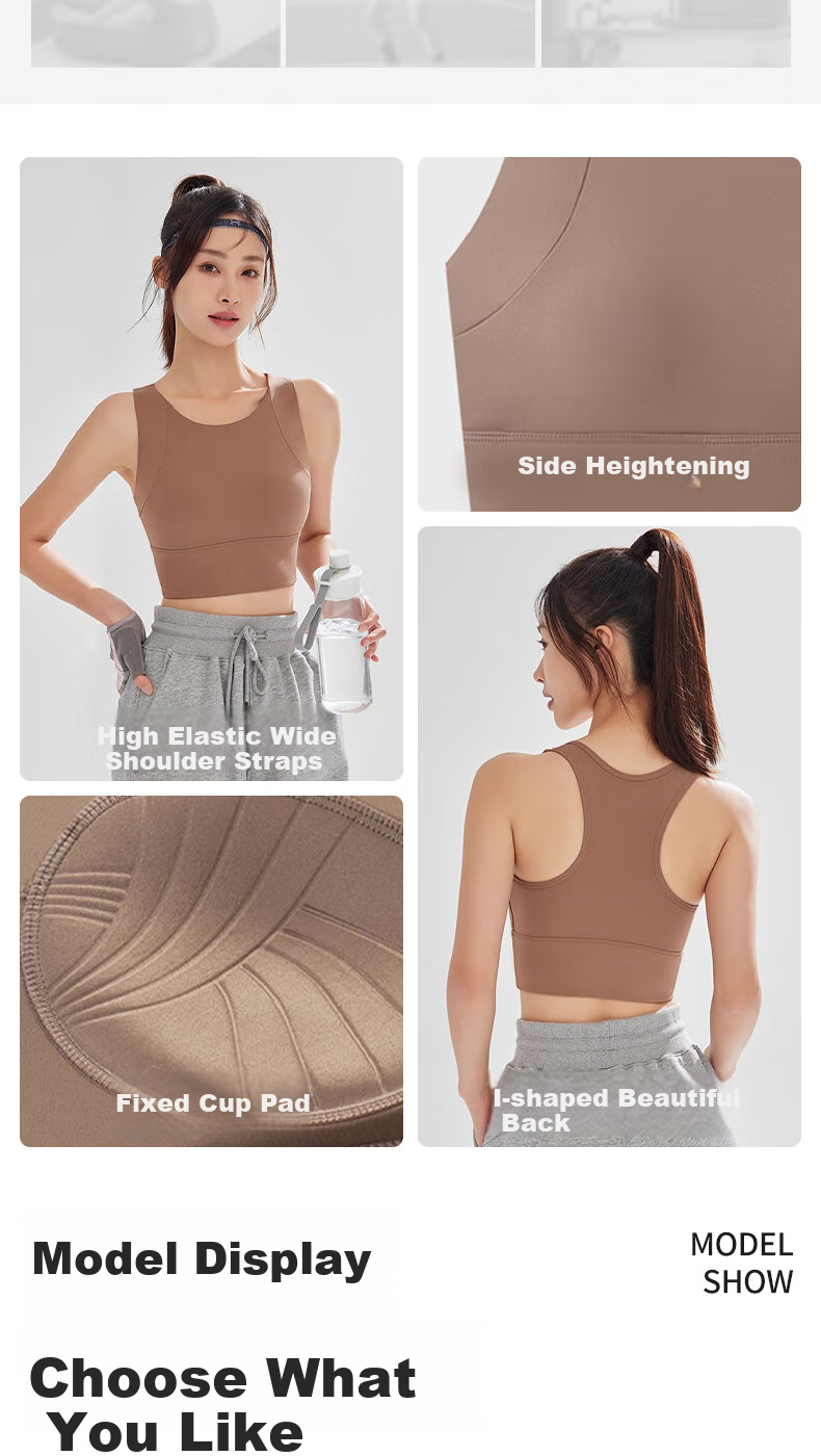 Ziyouxi High-Impact Sports Bra for Women, One-Piece Anti-Shock And Anti-Sagging Yoga Vest, Fitness Training Bra, Suitable for Outer Wear Or Inner Layering 8