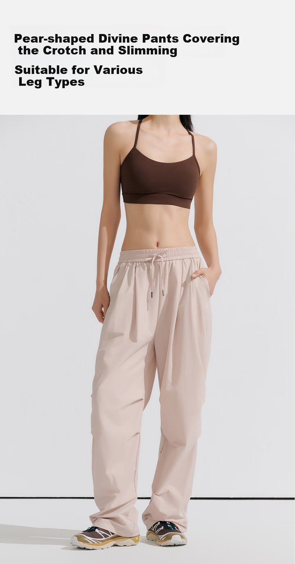VVC Sun Protection Pants for Women, Summer UV-Resistant Breathable Straight-Leg Casual Versatile Trousers, Starry Gray, Size M 3