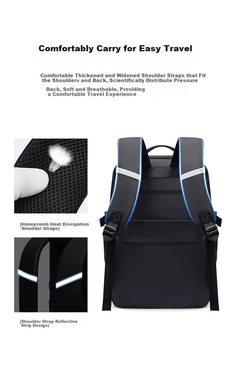 GOLF Backpack for Men, Travel Backpack, 17.3-Inch Laptop Bag, Student Schoolbag, Water-Resistant Commuter Business Trip Backpack 9
