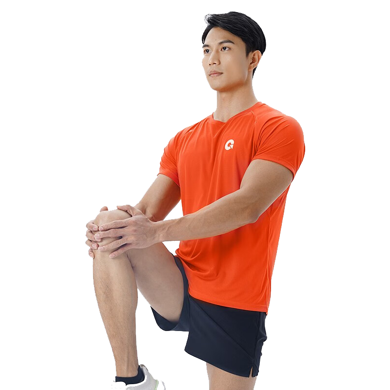 Guofan Summer Lightweight Breathable Sweat-Absorbing Quick-Dry Marathon Running Sports T-Shirt Short Sleeve Unisex Fitness Outdoor Top