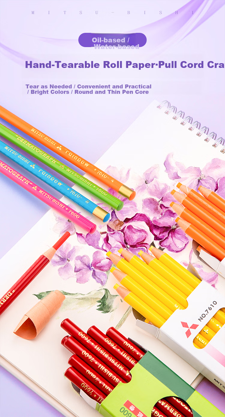 Uni Mitsubishi Water-Based Crayon 7610, Drawing And Coloring Tool, Light Blue, Single Pack, Art Supplies, Painting Brush, Graduation Gift 1