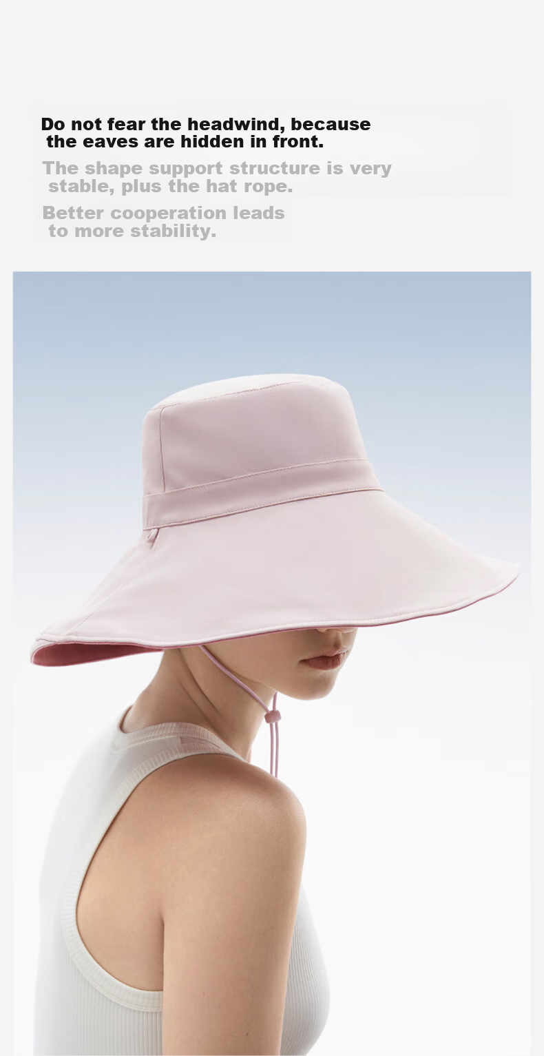 Jiao Nei Liang Pi 303UV Sun Protection Fisherman Hat for Women, Wide Brim, Breathable, Cooling, Outdoor Summer UV Protection 18