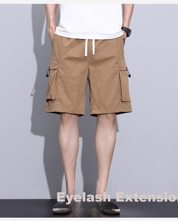 Yipintiancheng [Workwear Shorts] Summer Men's Lightweight Shorts, Loose-Fitting Versatile Casual Five-Point Shorts, Men's Pocket Workwear Mid-Length Pants 10