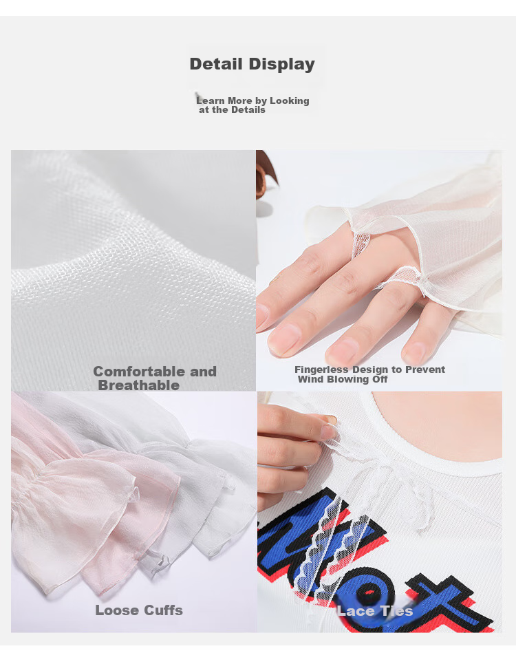 Shanghai Gushi Protective Arm Sleeves for Women, Spring And Summer Silk Mulberry Silk Hand Sleeves, Ice Sleeves, Shoulder And Neck Protection, Arm Guards, Small Cardigan Shawl, Gift for Mom 6